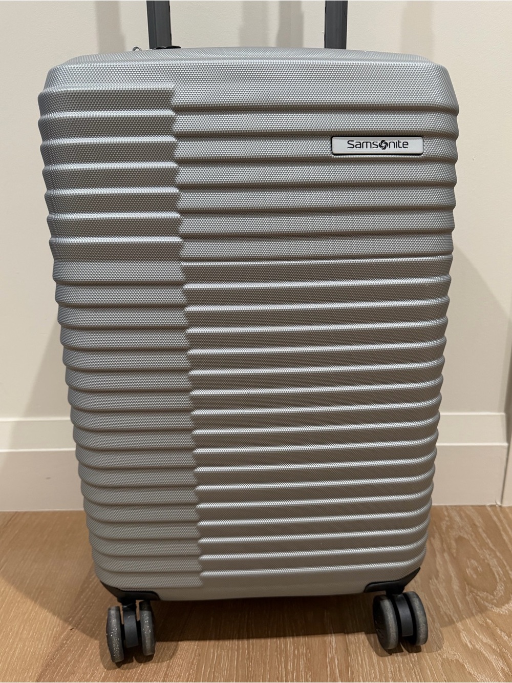 Samsonite Silver Textured Hardshell Carry-On